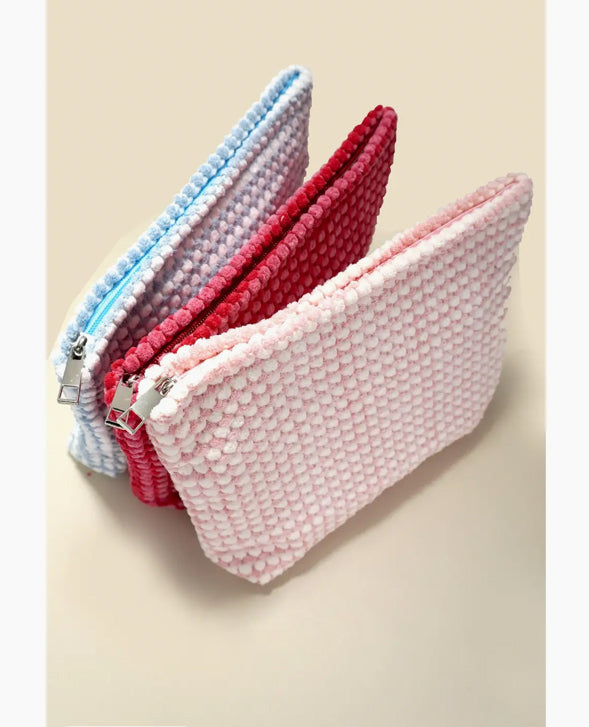 Checkered Cosmetic Pouch