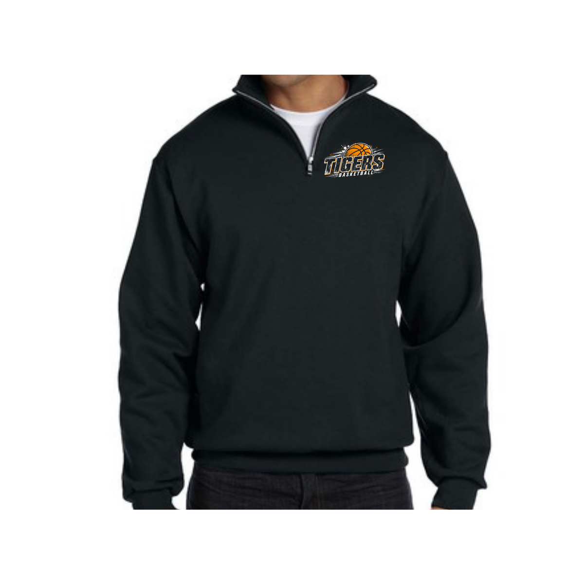 Tigers Adult 1/4 Zip Sweatshirt