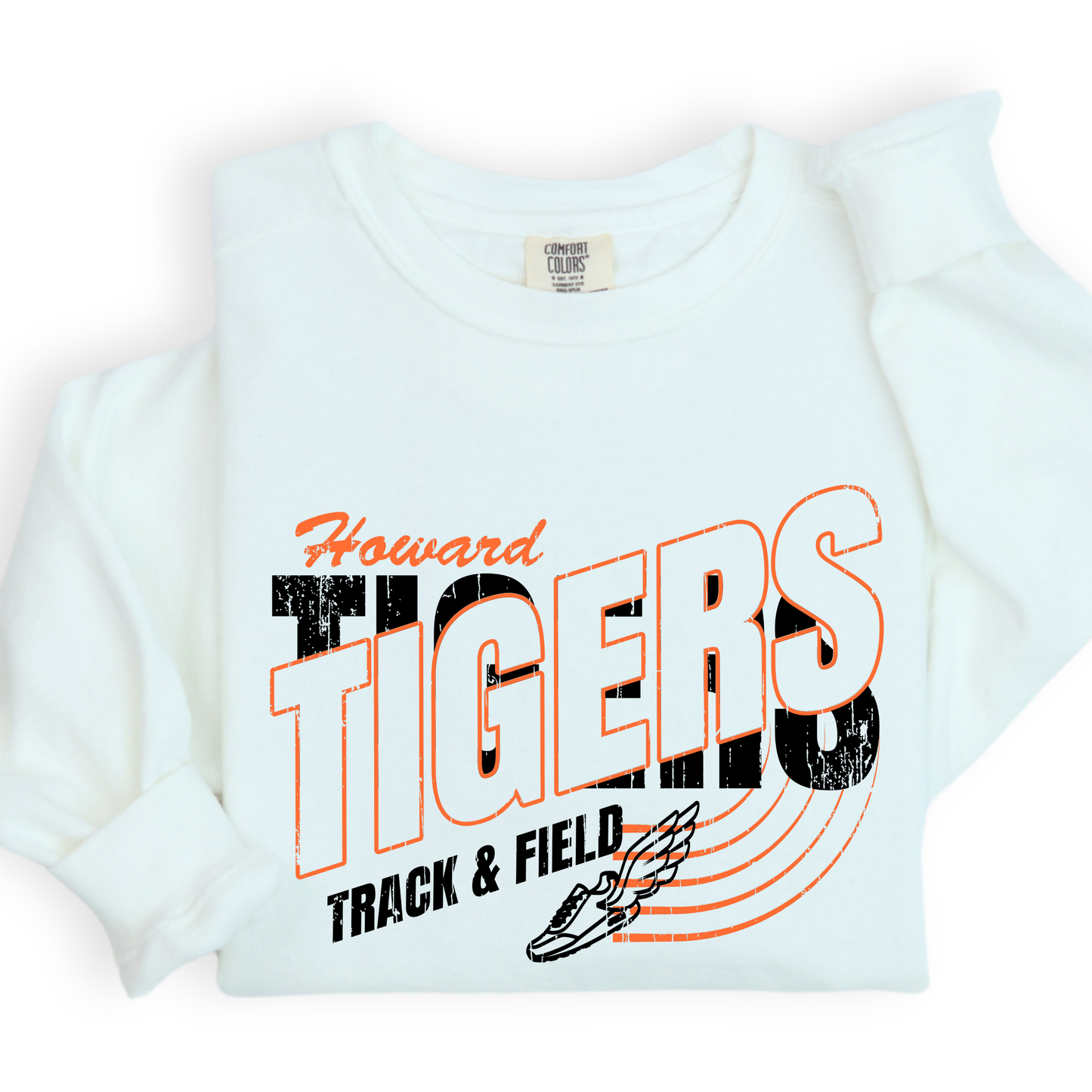 Howard Tigers Track Sweatshirt (Comfort Colors)