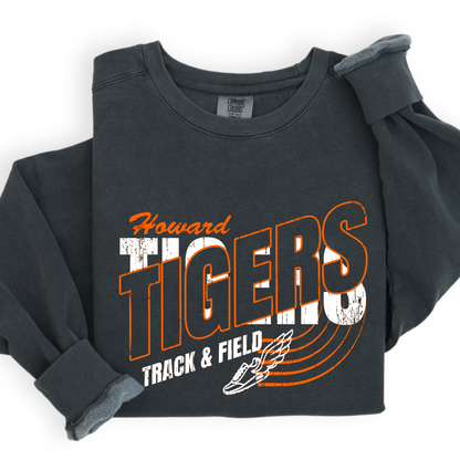 Howard Tigers Track Sweatshirt (Comfort Colors)