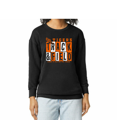 Tigers Track Sweatshirt (Comfort Colors)