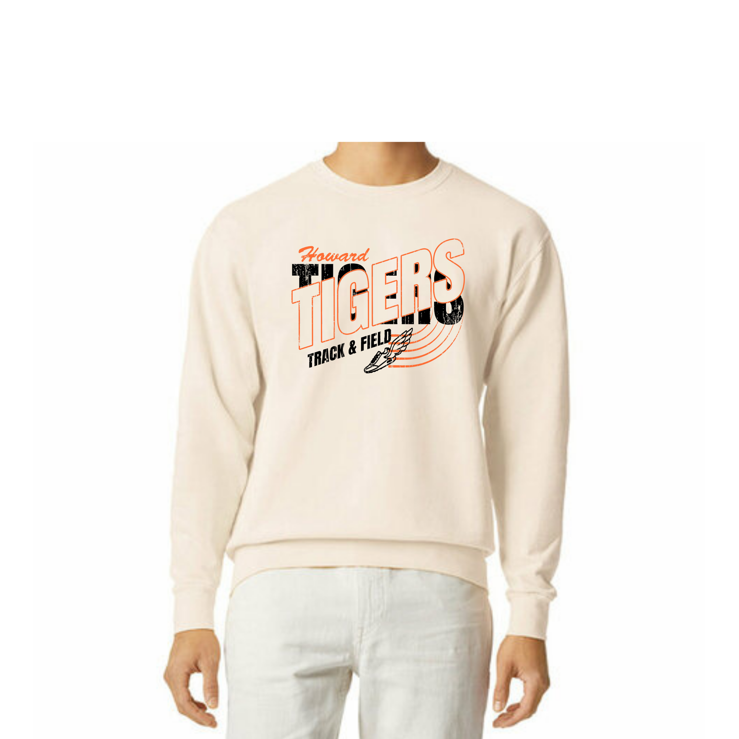 Howard Tigers Track Sweatshirt (Comfort Colors)