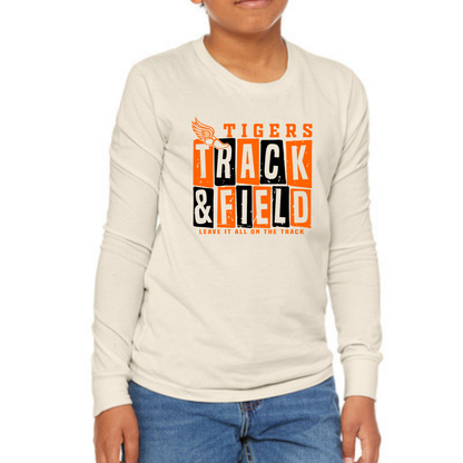 Youth Tigers Track Long Sleeve (Bella Canvas)