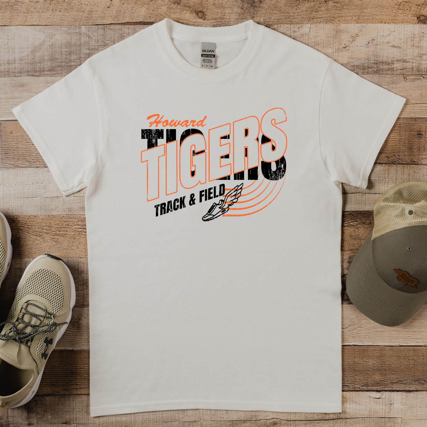 Howard Tigers Track Tee (Gildan)