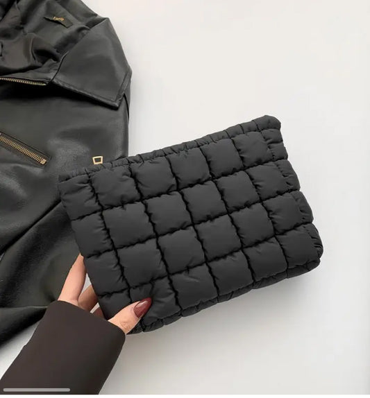 Quilted Puffy Cosmetic Bag