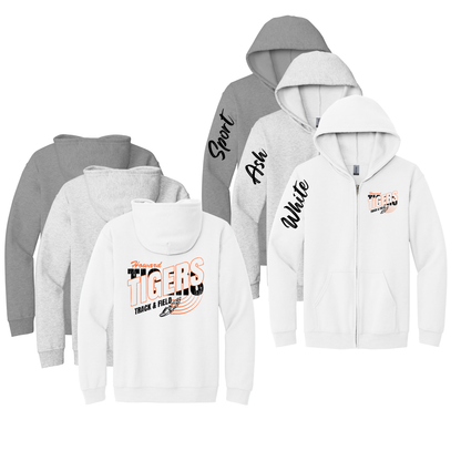 Howard Tigers Track Adult Zip-Up (Gildan)