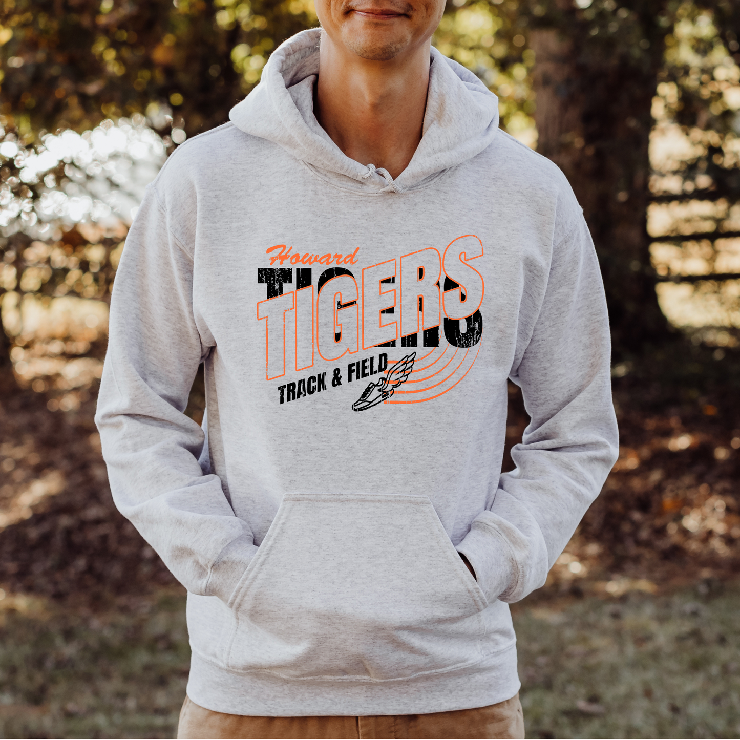 Howard Tigers Track Adult Gildan Hoodie