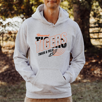 Howard Tigers Track Adult Gildan Hoodie