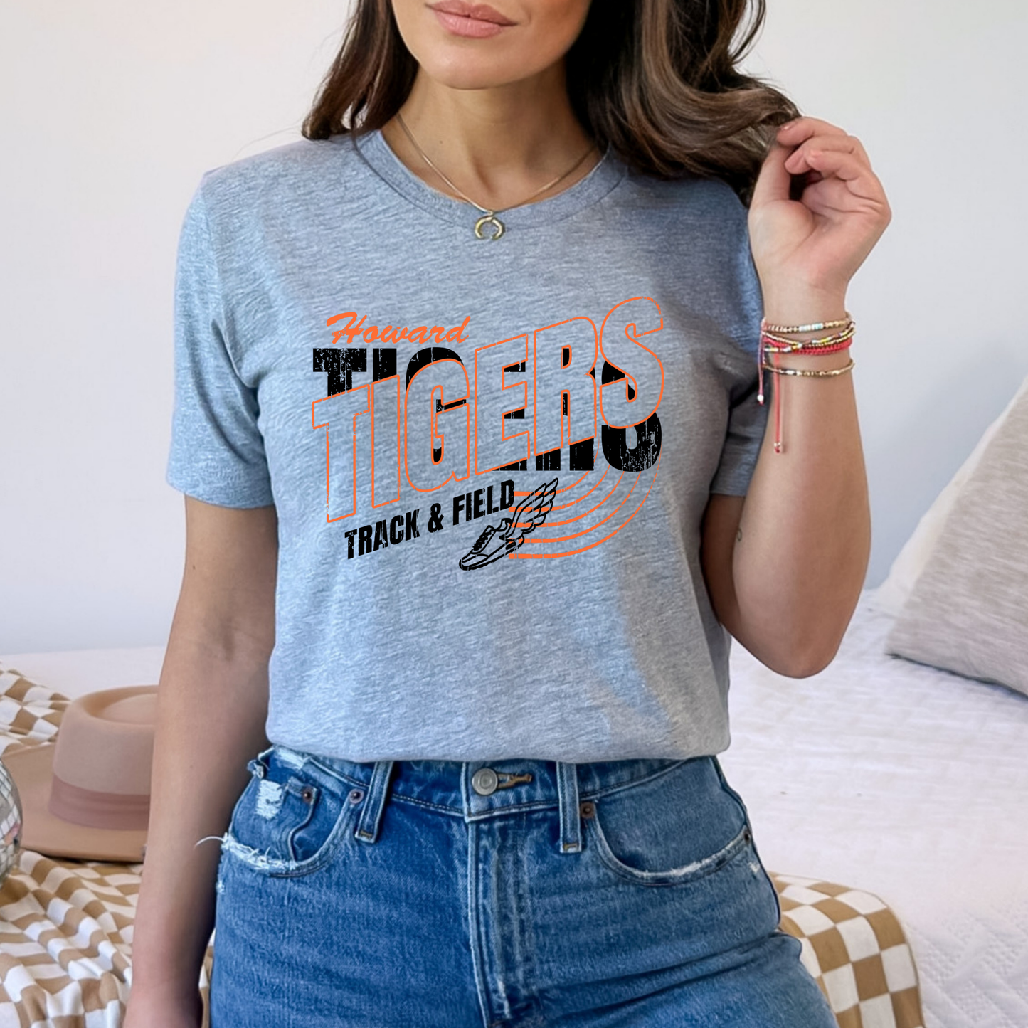 Howard Tigers Track Tee (Bella Canvas)