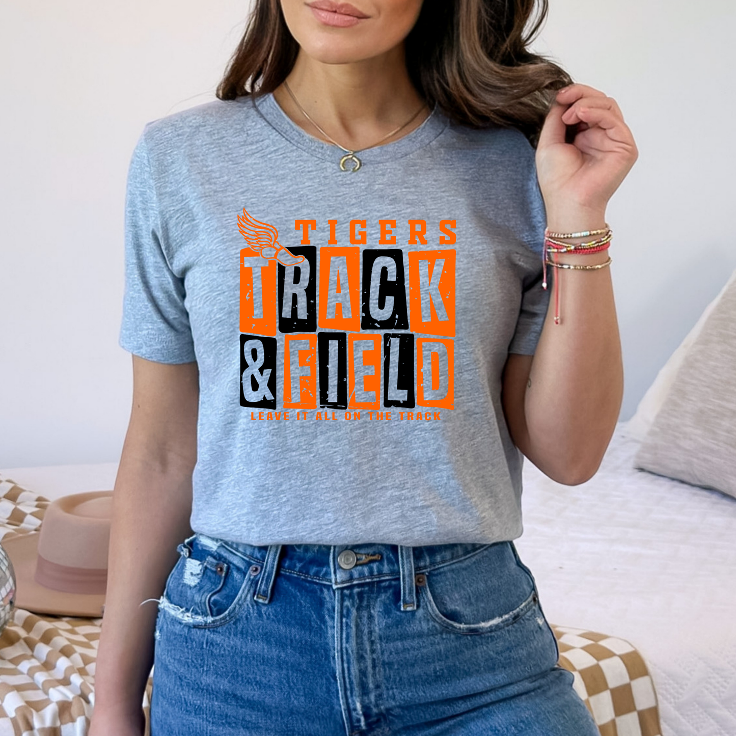Tigers Track Tee (Bella Canvas)