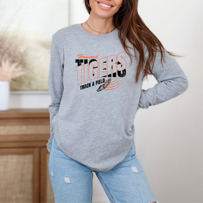 Howard Tigers Track Long Sleeve (Bella Canvas)