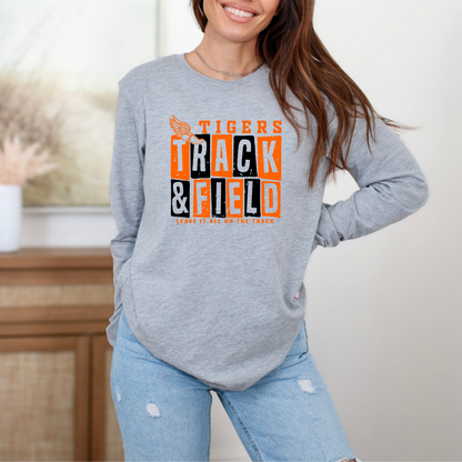 Tigers Track Long Sleeve (Bella Canvas)