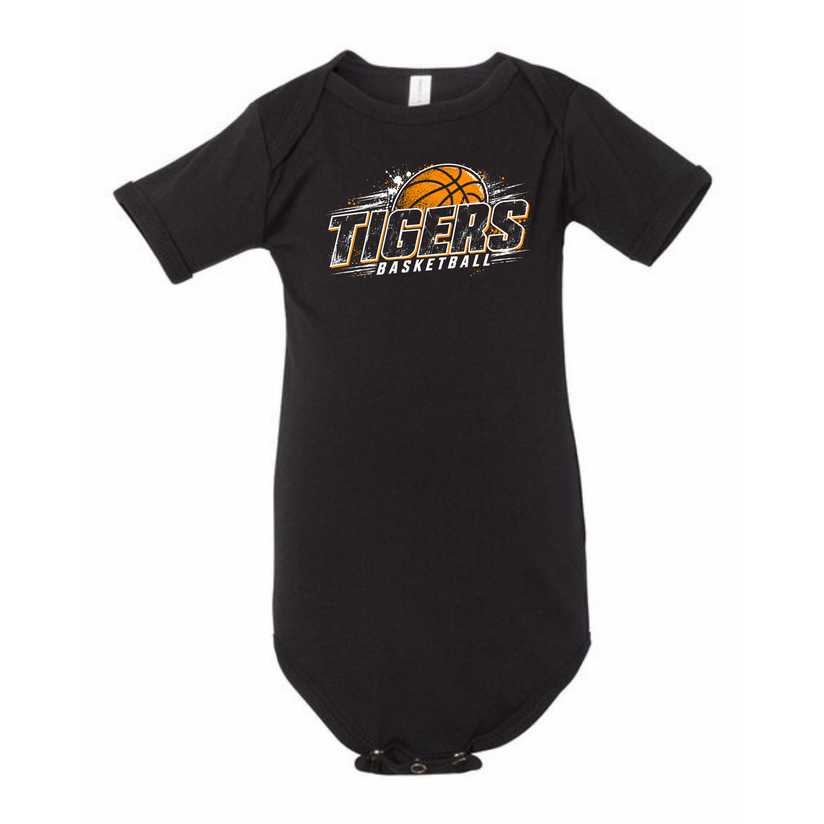 Infant Tiger Basketball Onesie (Bella Canvas)