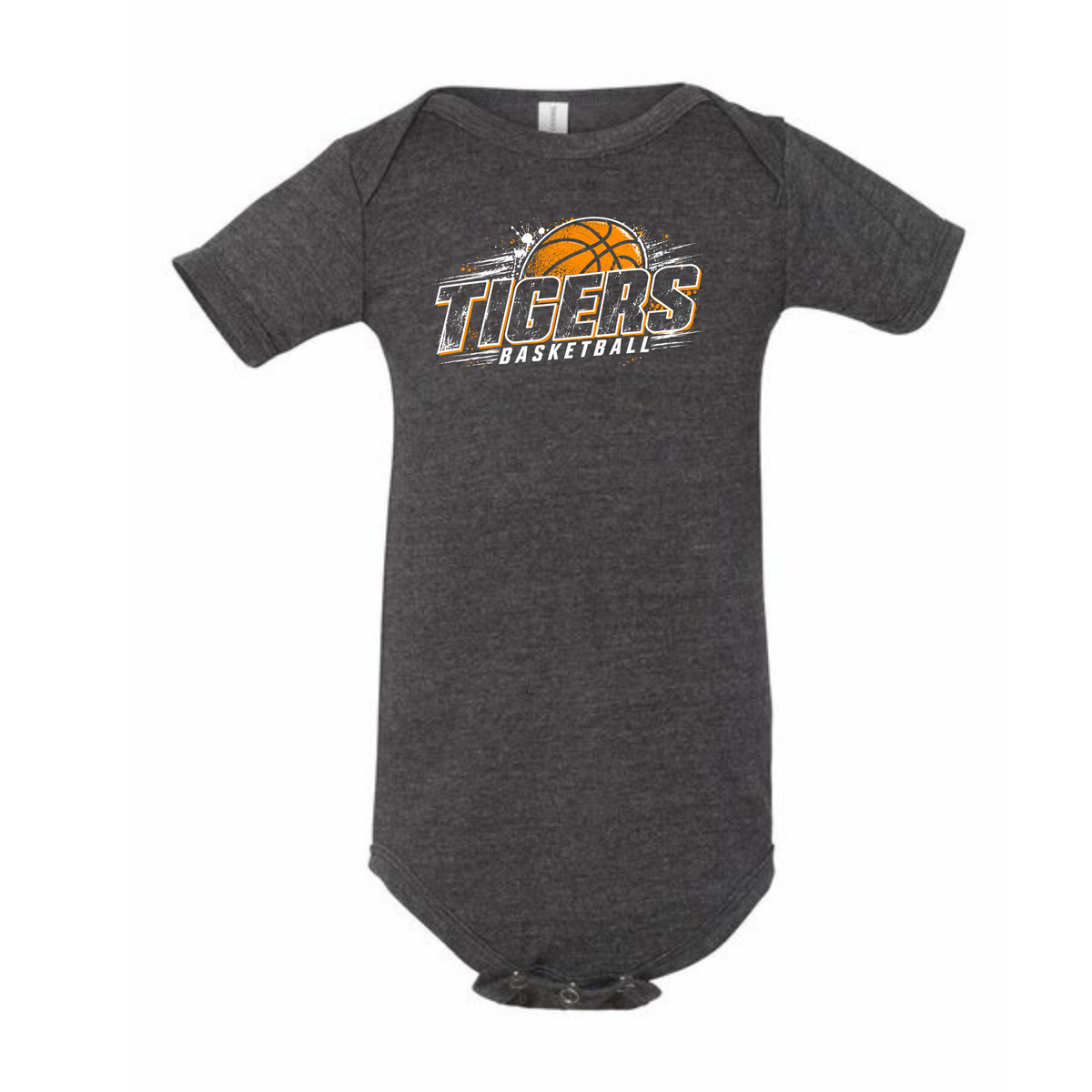 Infant Tiger Basketball Onesie (Bella Canvas)