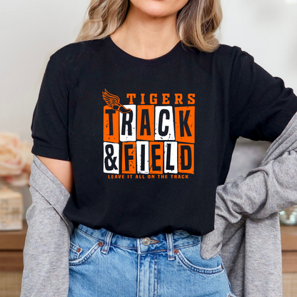 Tigers Track Tee (Bella Canvas)