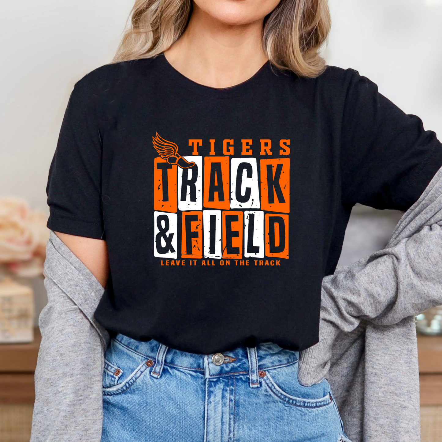 Tigers Track Tee (Gildan)