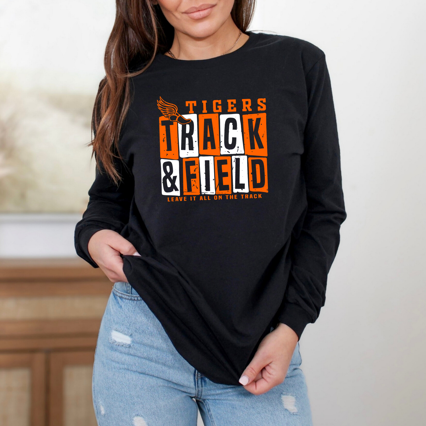 Tigers Track Long Sleeve (Bella Canvas)