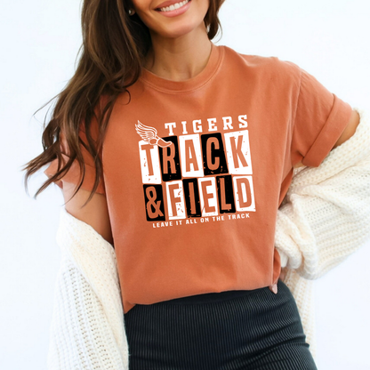 Tigers Track Tee (Comfort Colors)