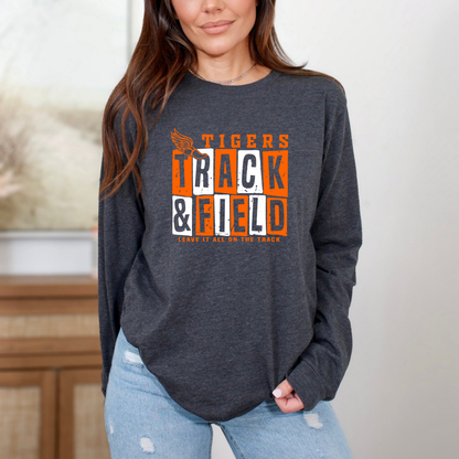 Tigers Track Long Sleeve (Bella Canvas)