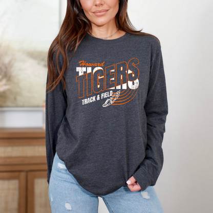 Howard Tigers Track Long Sleeve (Bella Canvas)