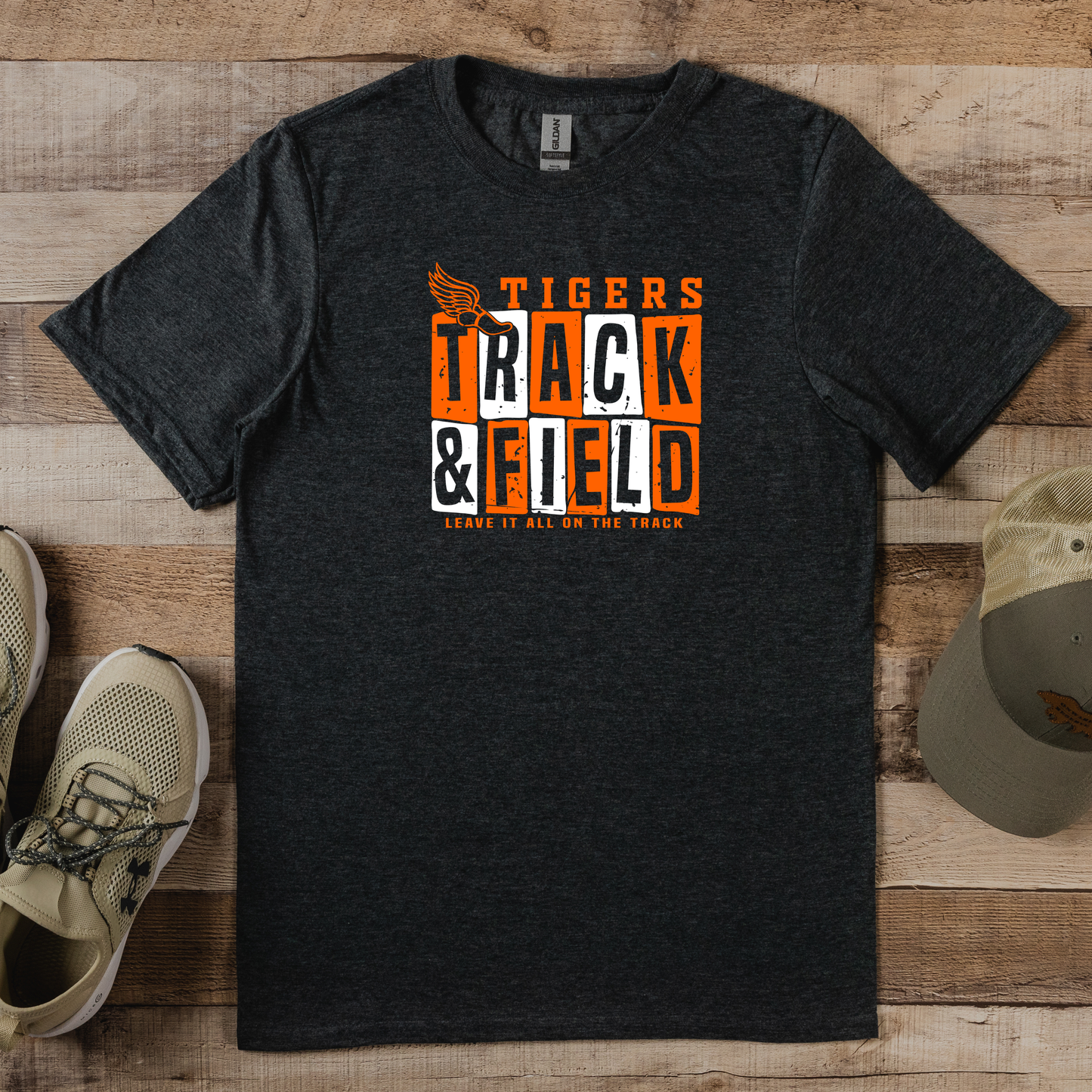 Tigers Track Tee (Gildan)