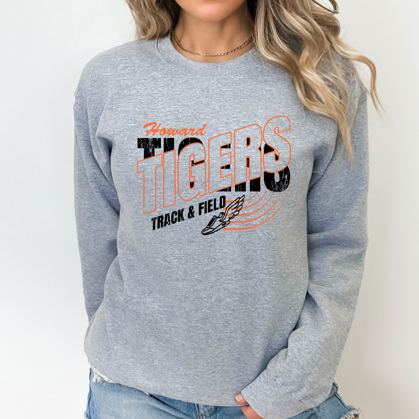 Howard Tigers Track Gildan Sweatshirt