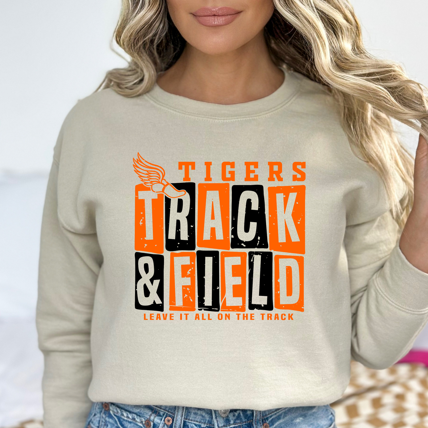 Tigers Track Gildan Sweatshirt
