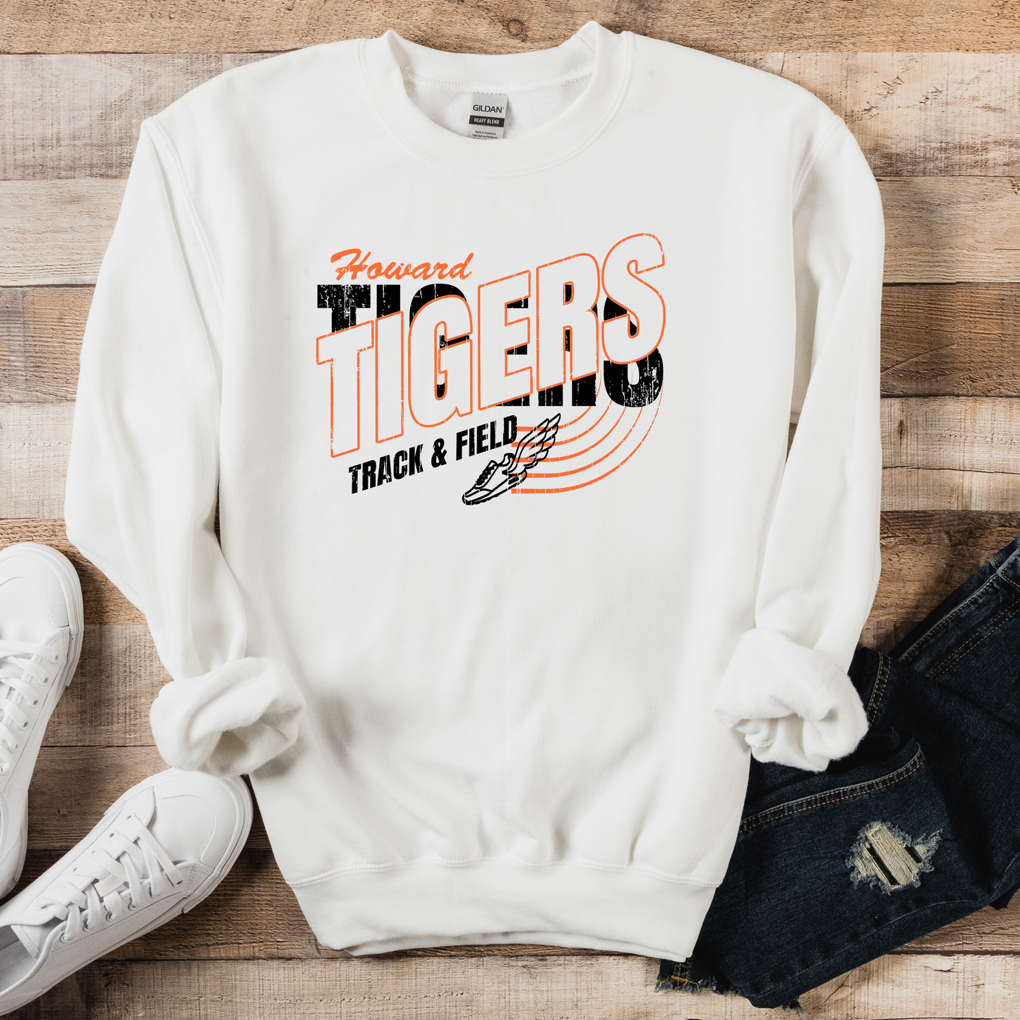 Howard Tigers Track Gildan Sweatshirt