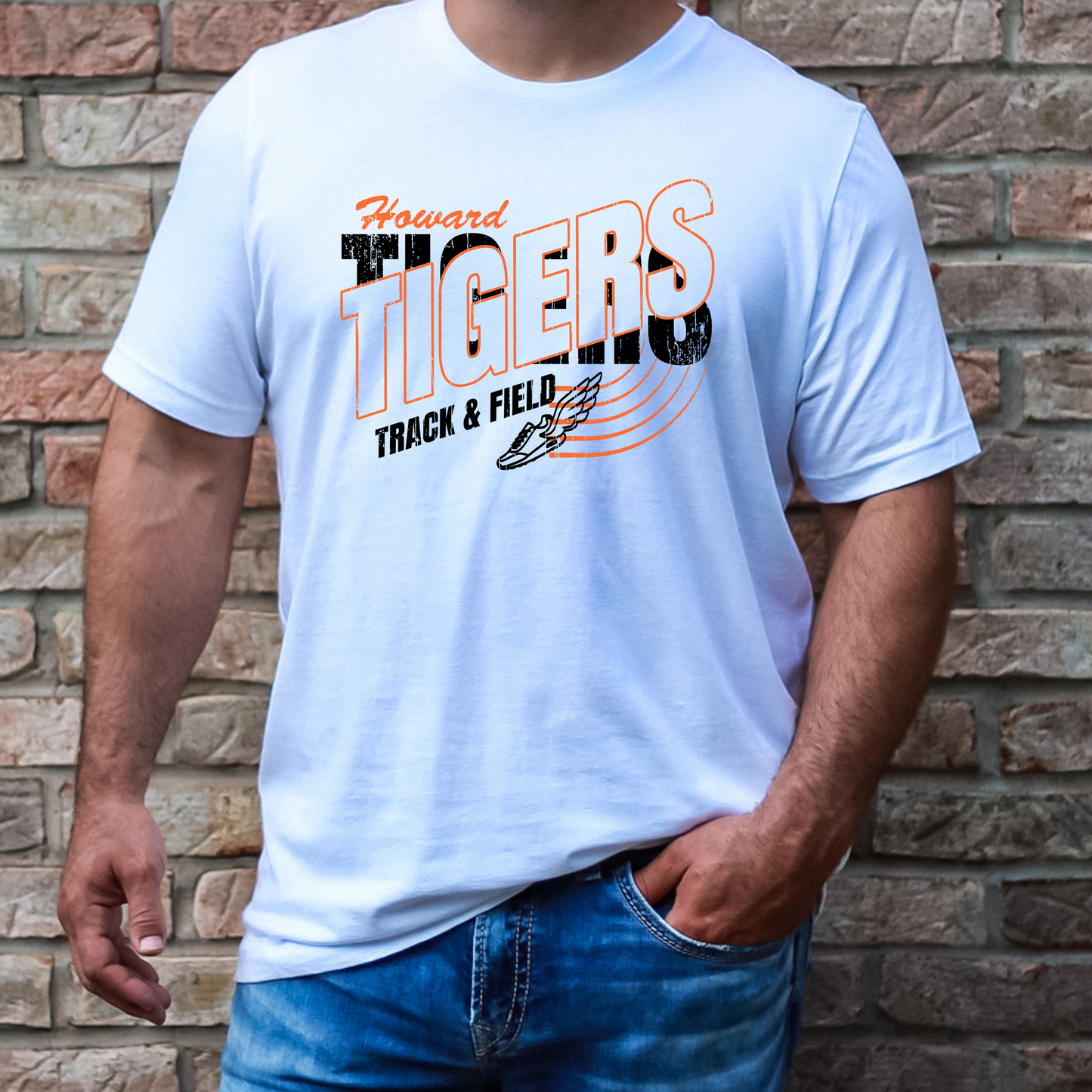 Howard Tigers Track Tee (Gildan)