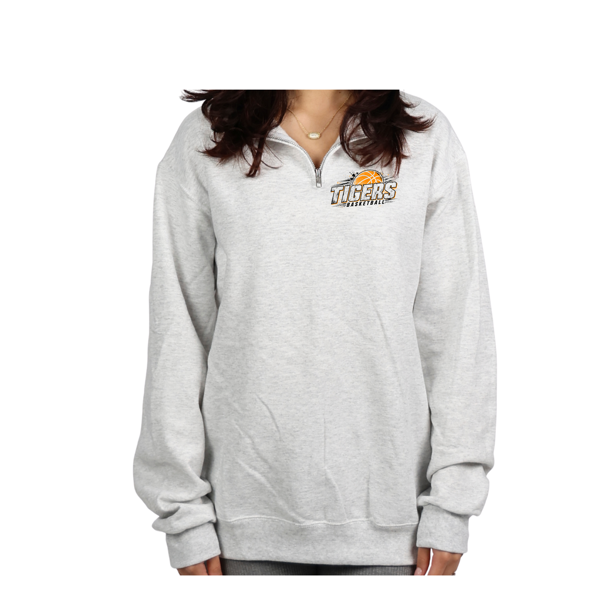Tigers Adult 1/4 Zip Sweatshirt