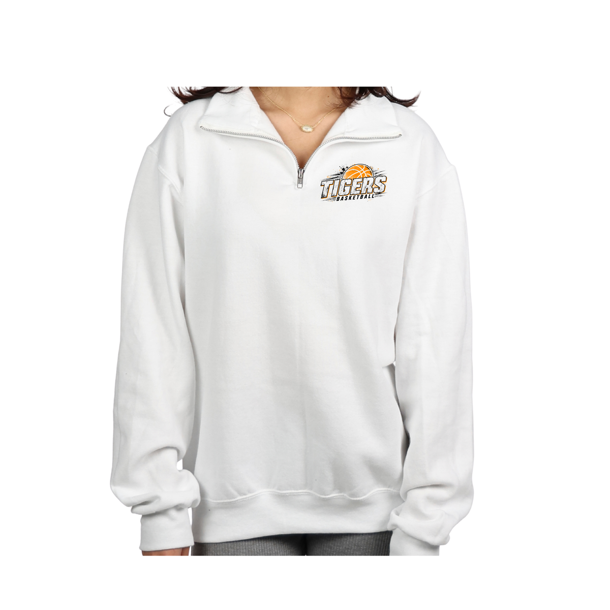 Tigers Adult 1/4 Zip Sweatshirt