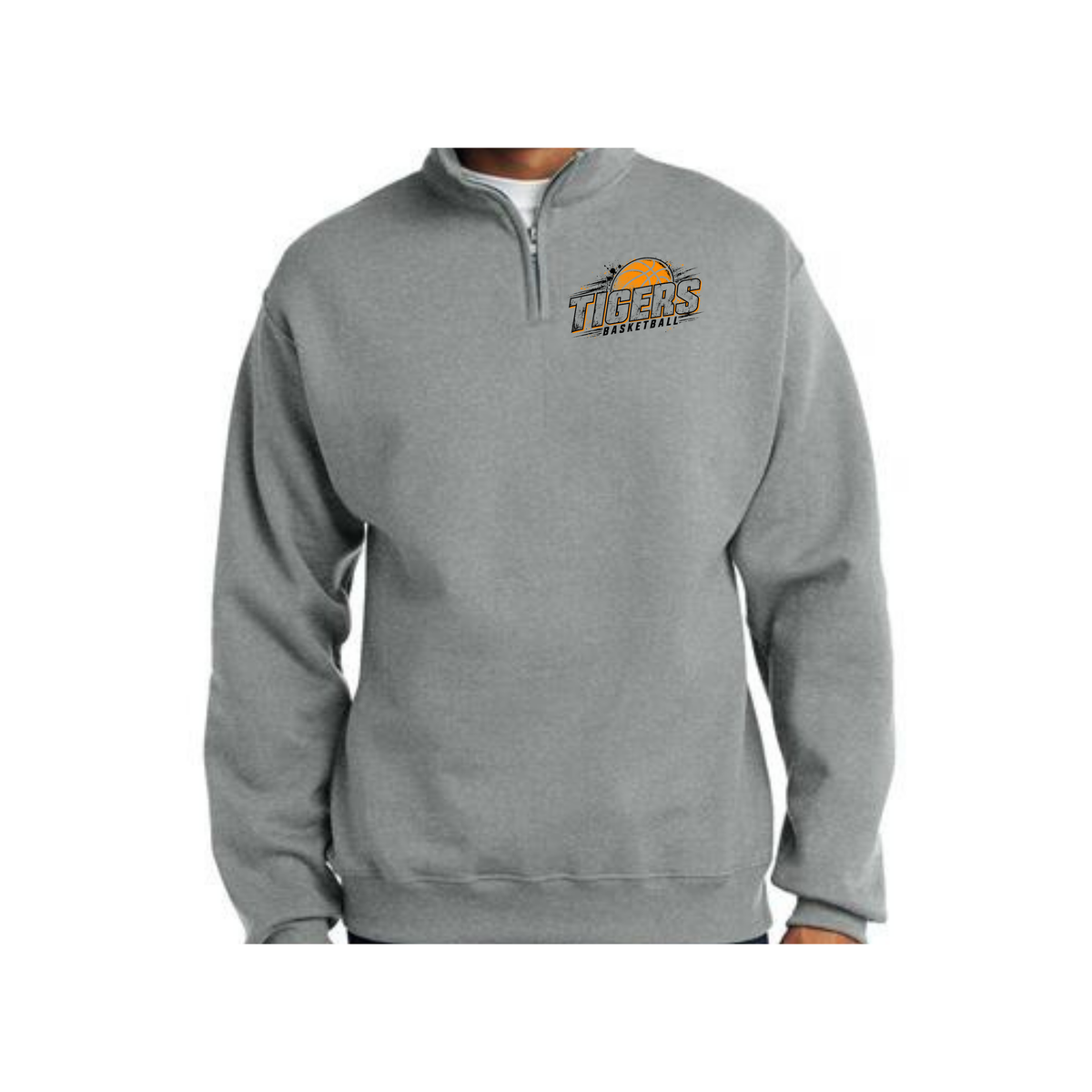 Tigers Adult 1/4 Zip Sweatshirt