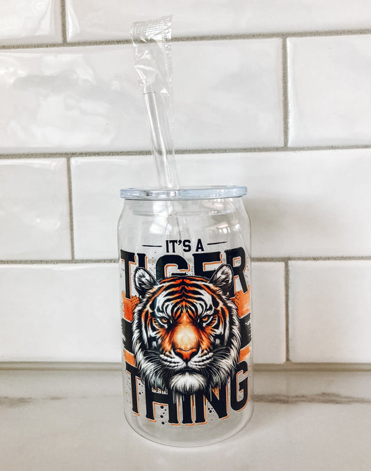 16oz Plastic Tiger Thing Can