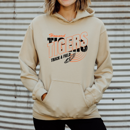 Howard Tigers Track Adult Gildan Hoodie