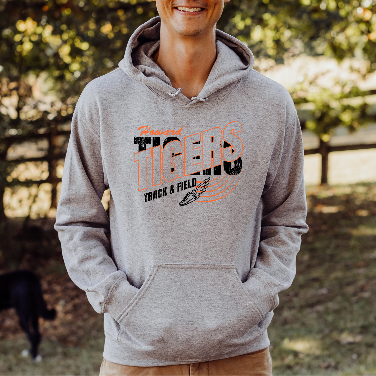 Howard Tigers Track Adult Gildan Hoodie