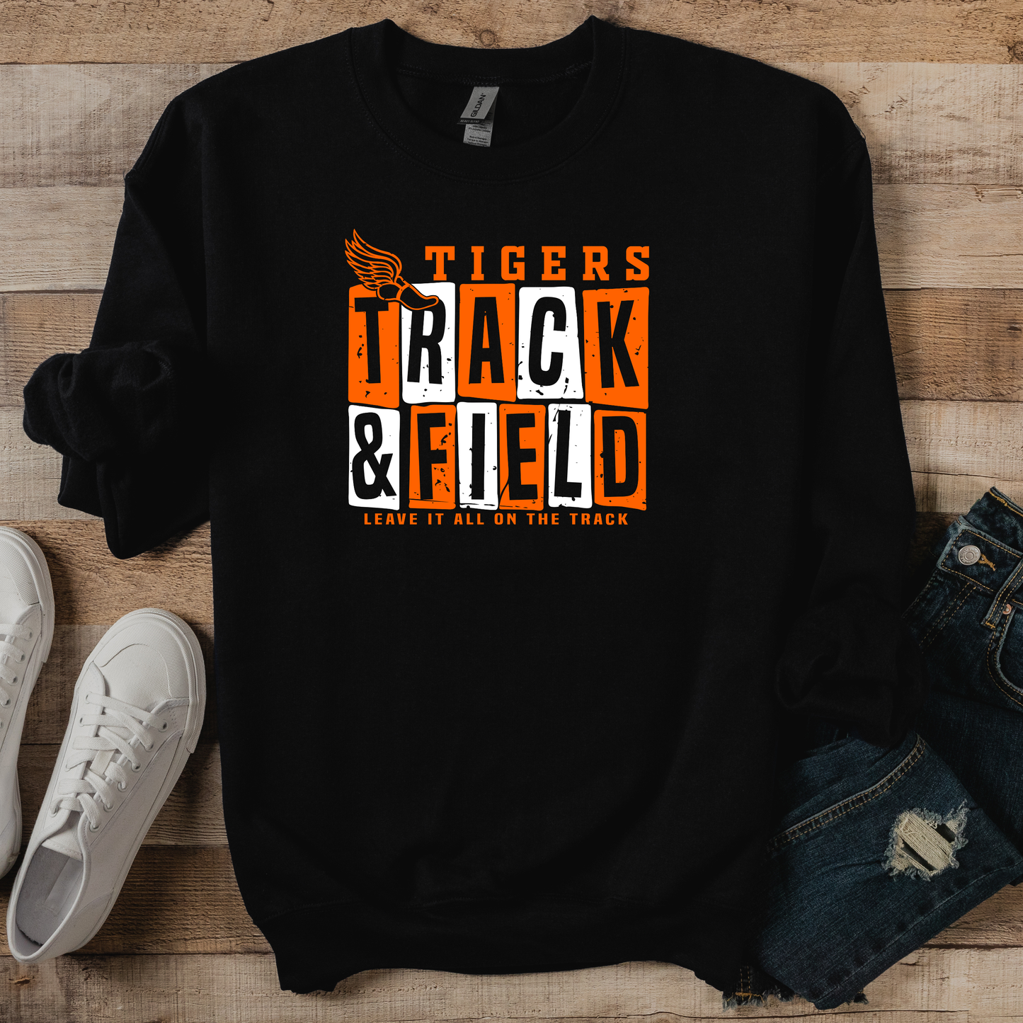 Tigers Track Gildan Sweatshirt