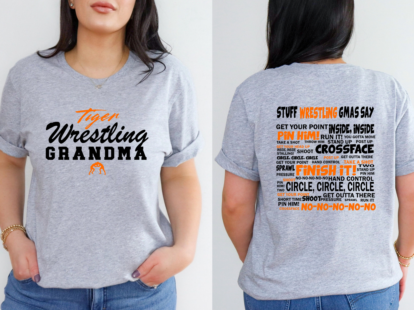 Tiger Grandma Wrestling Tee