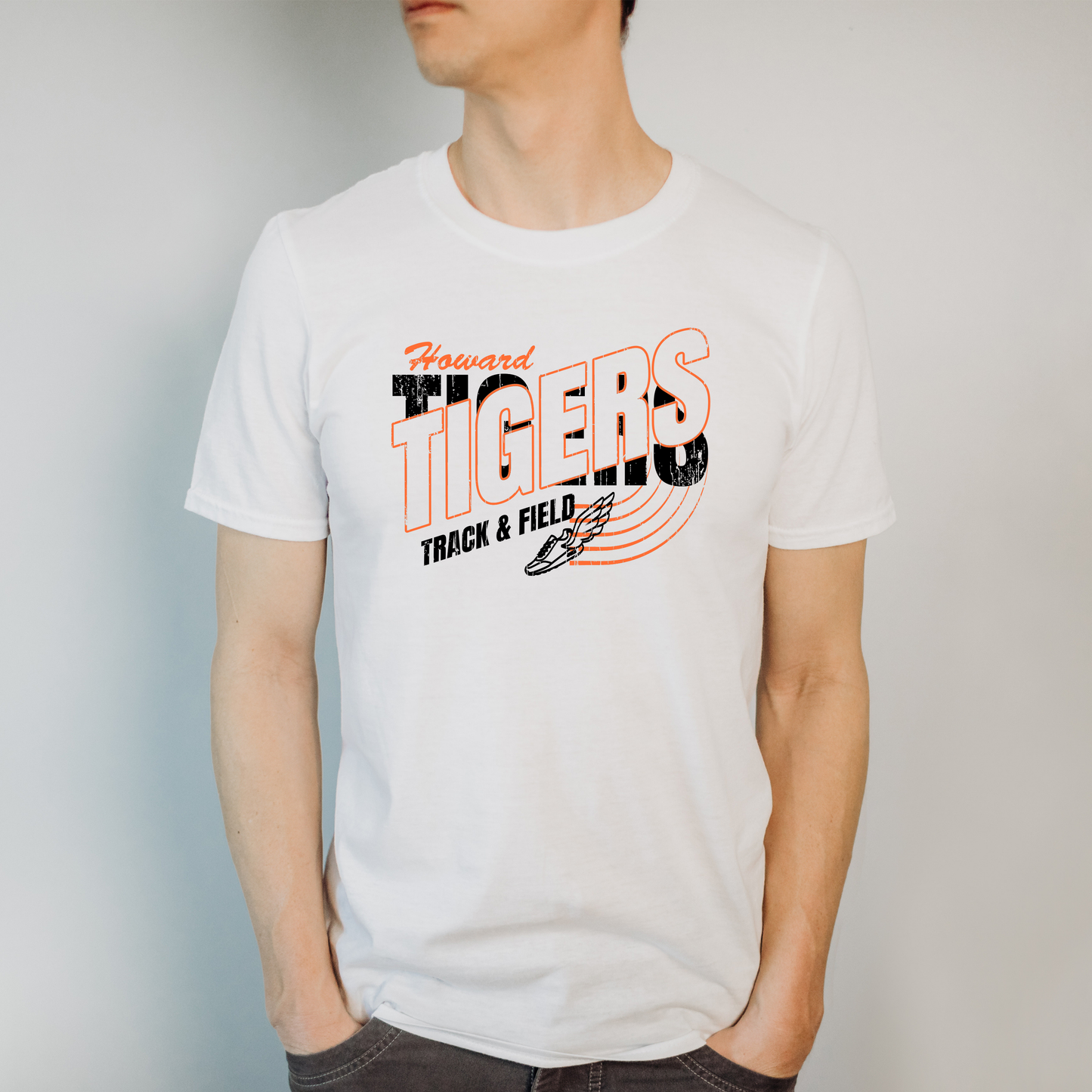 Howard Tigers Track Tee (Gildan)