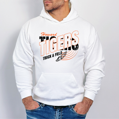 Howard Tigers Track Adult Gildan Hoodie