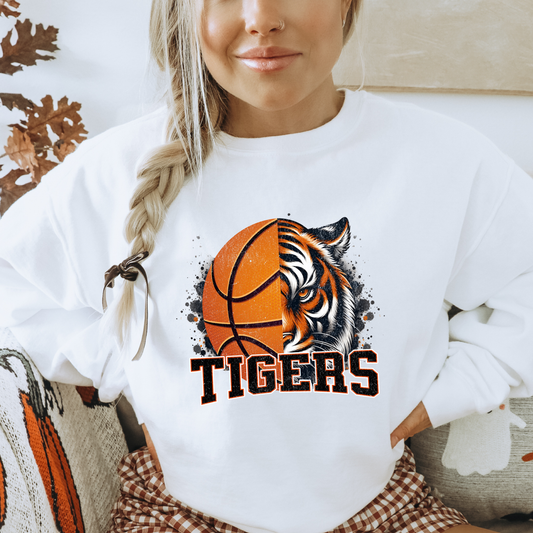 Half Bball Half Tiger Sweatshirt (Gildan)